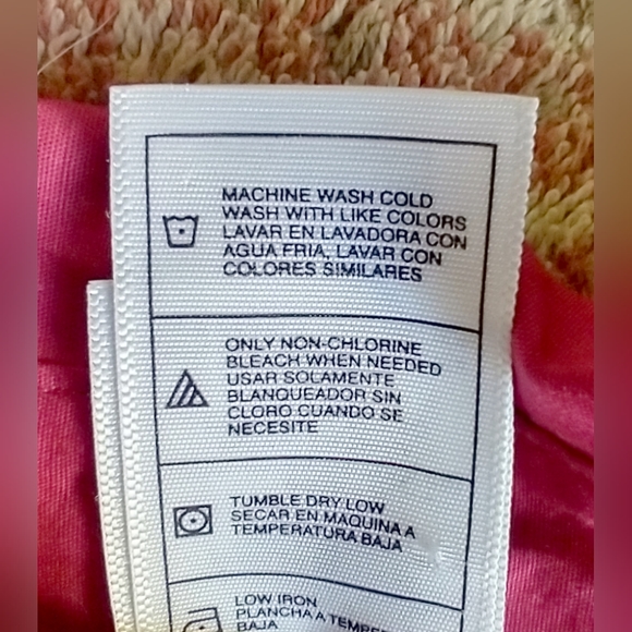 JMS Just My Size Women's Plus Size 3XG Dark Pink/Fuchsia Button Up Shirt Long Sl - Picture 10 of 10